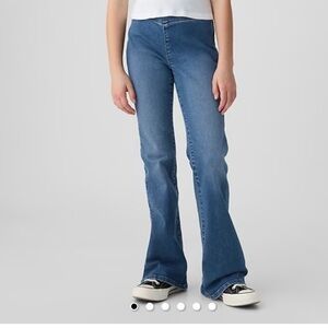 Gap High Rise Pull On 70s Flare jeans pants crossover waist 16 plus